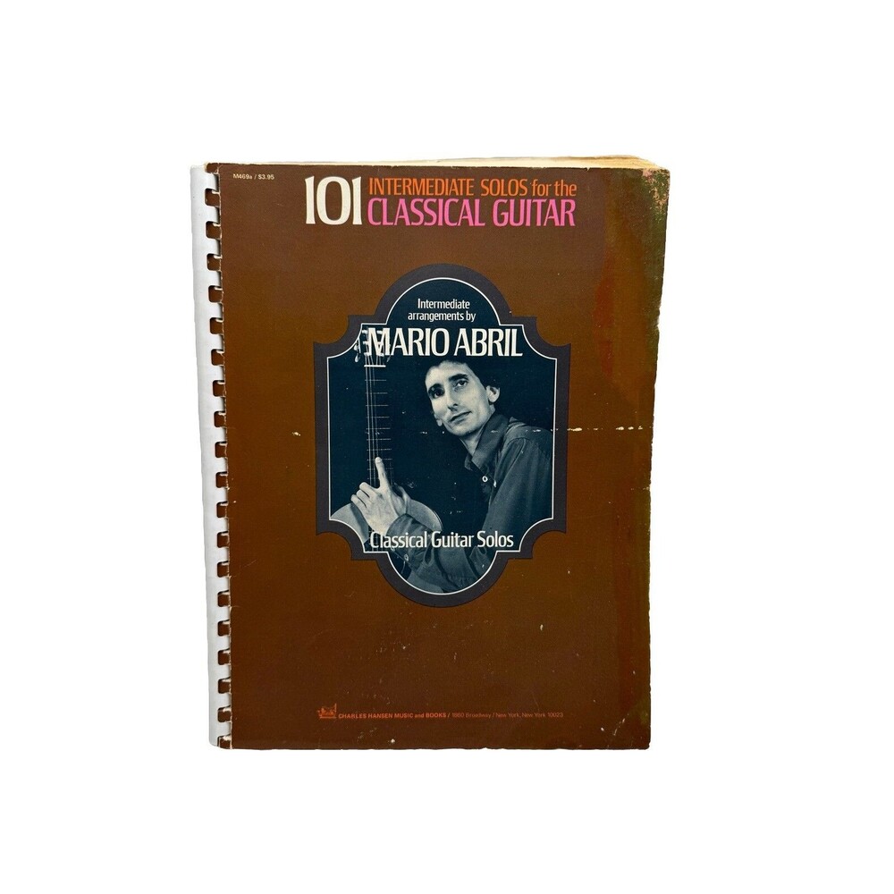 Mario Abril Classical Guitar Solos 101 Intermediate Solos 1972 Spiral